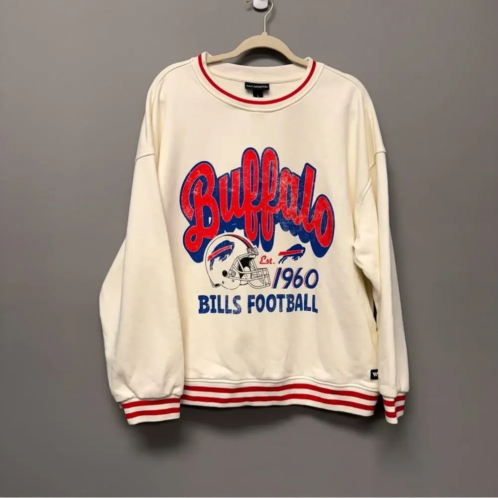 Wild Collective Buffalo Bills Graphic Crewneck Sweatshirt
